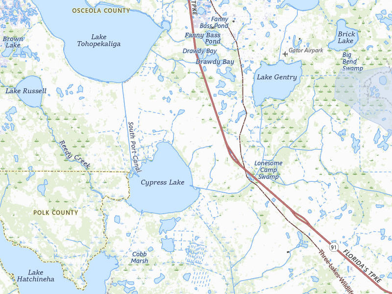 NEXRAD radar-signature map of the hail storm over Kenansville, FL on Jul 10, 2026