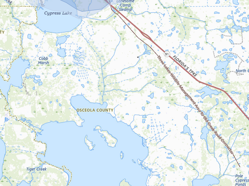NEXRAD radar-signature map of the hail storm over Kenansville, FL on Aug 29, 2026