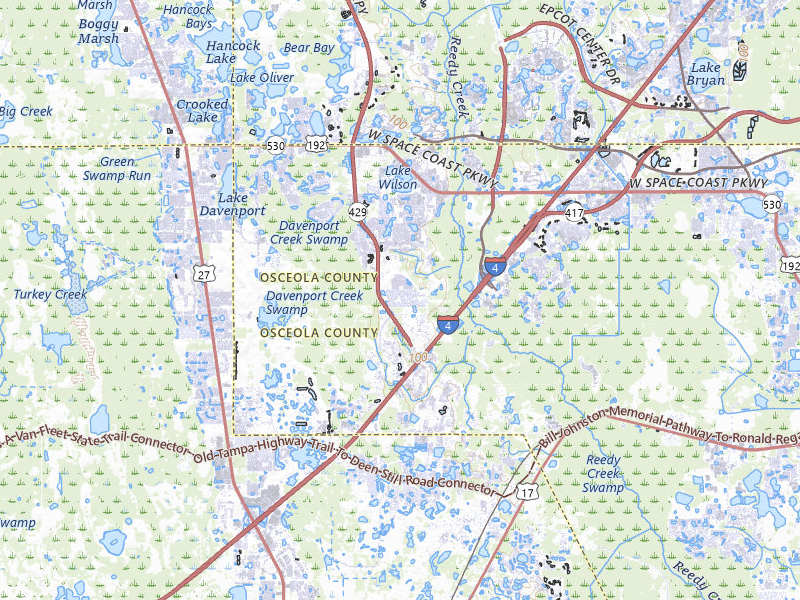 Radar-estimated hail-size map of the storm over Kissimmee, FL