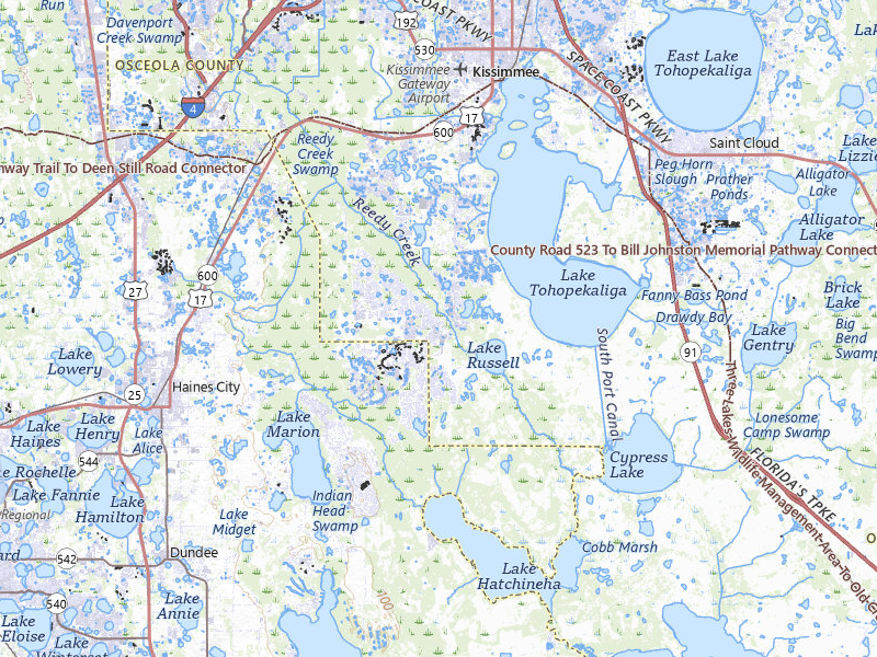 NEXRAD radar-signature map of the hail storm over Kissimmee, FL on Jul 13, 2026