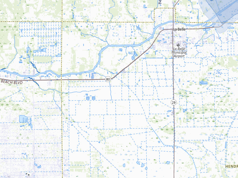 NEXRAD radar-signature map of the hail storm over Labelle, FL on May 16, 2026