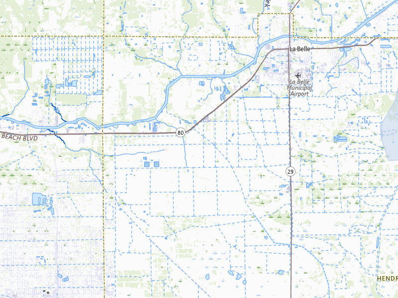NEXRAD radar-signature map of the hail storm over Labelle, FL on Jun 27, 2026