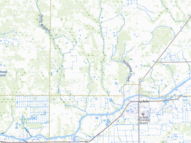 NEXRAD radar-signature map of the hail storm over Labelle, FL on Aug 20, 2026