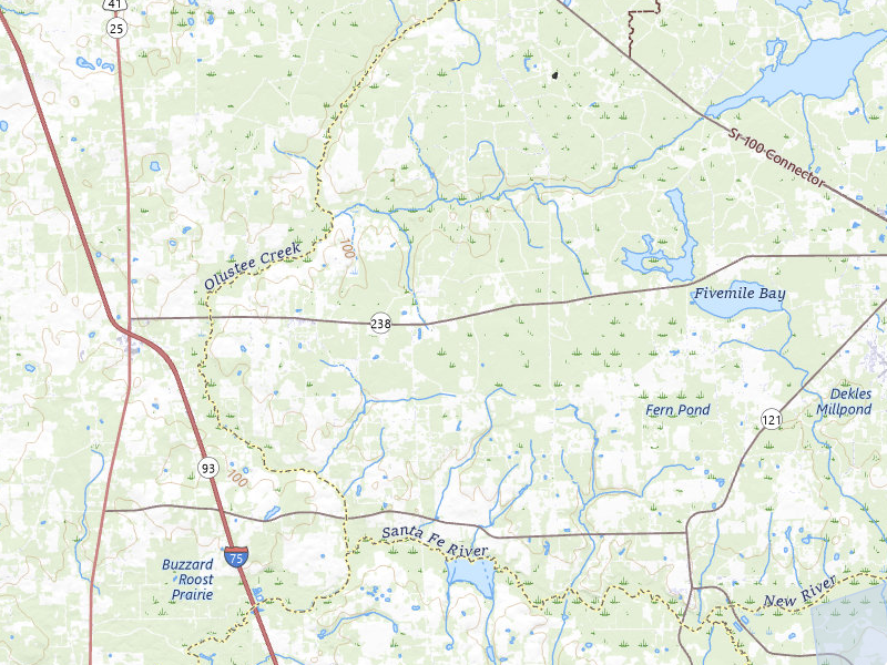 NEXRAD radar-signature map of the hail storm over Lake Butler, FL on Jul 30, 2026