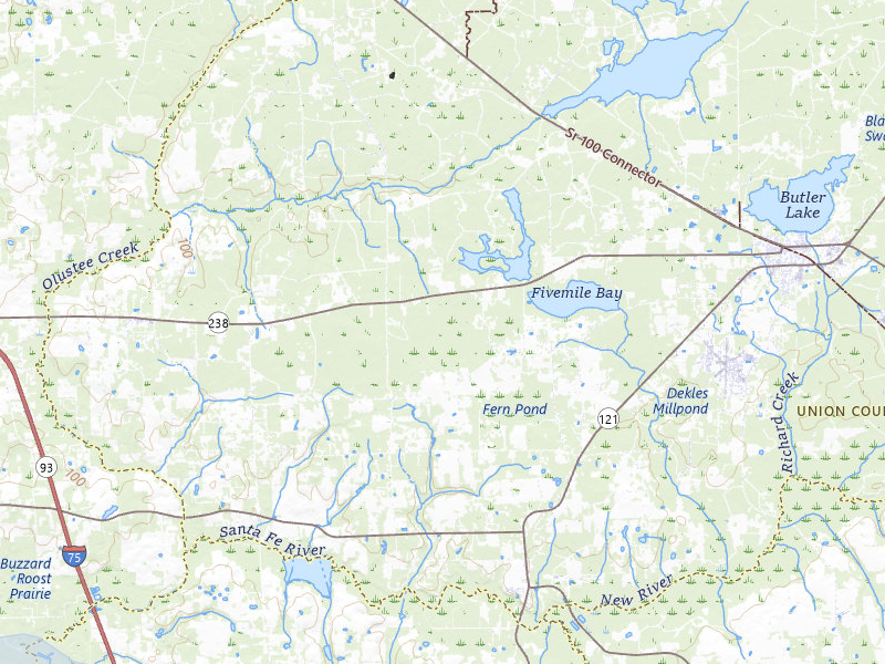 NEXRAD radar-signature map of the hail storm over Lake Butler, FL on Aug 24, 2026