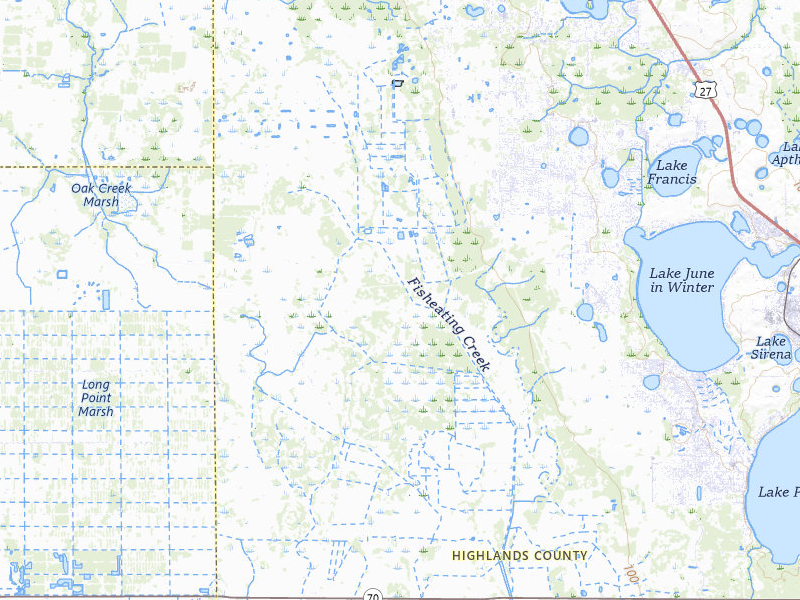 Radar-estimated hail-size map of the storm over Lake Placid, FL