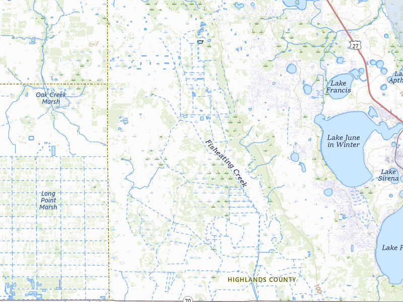 NEXRAD radar-signature map of the hail storm over Lake Placid, FL on Jul 12, 2026