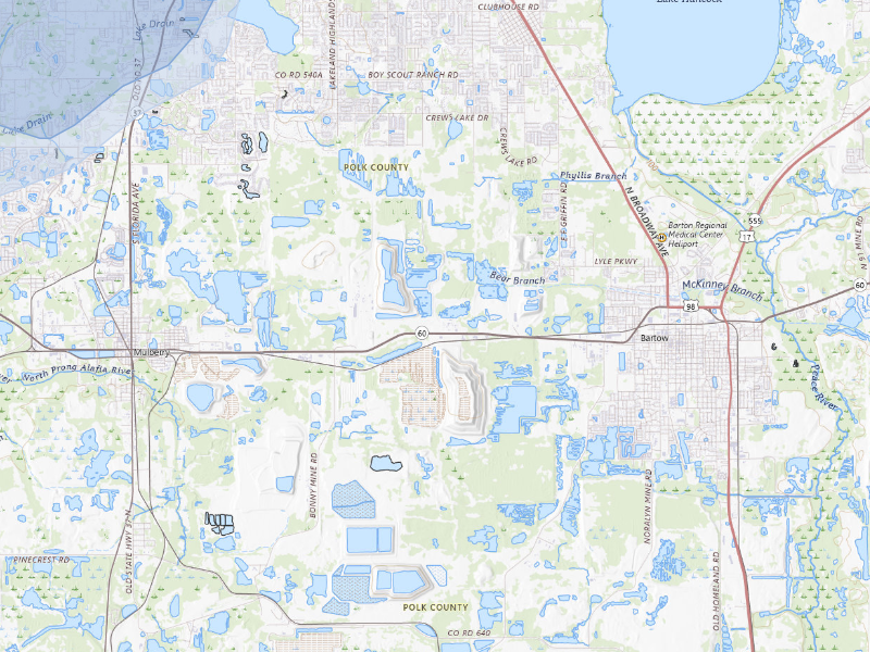 NEXRAD radar-signature map of the hail storm over Lakeland, FL on Sep 12, 2026