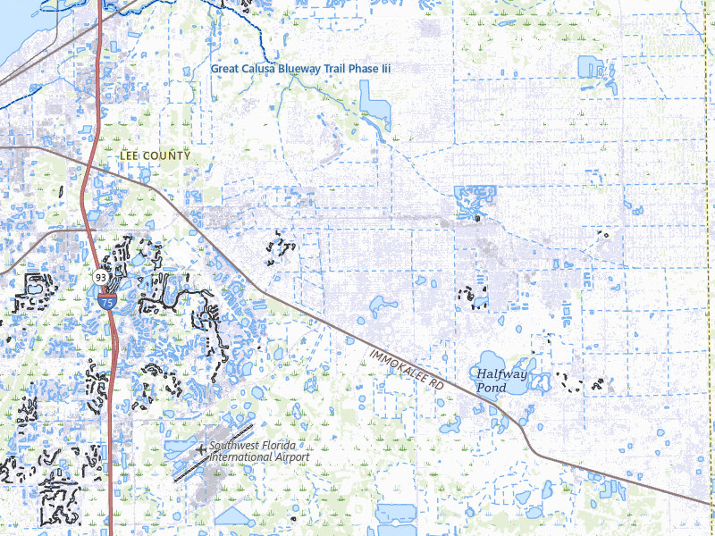 Radar-estimated hail-size map of the storm over Lehigh Acres, FL on Mar 8, 2026