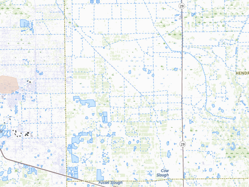 Radar-estimated hail-size map of the storm over Lehigh Acres, FL on Jun 24, 2026