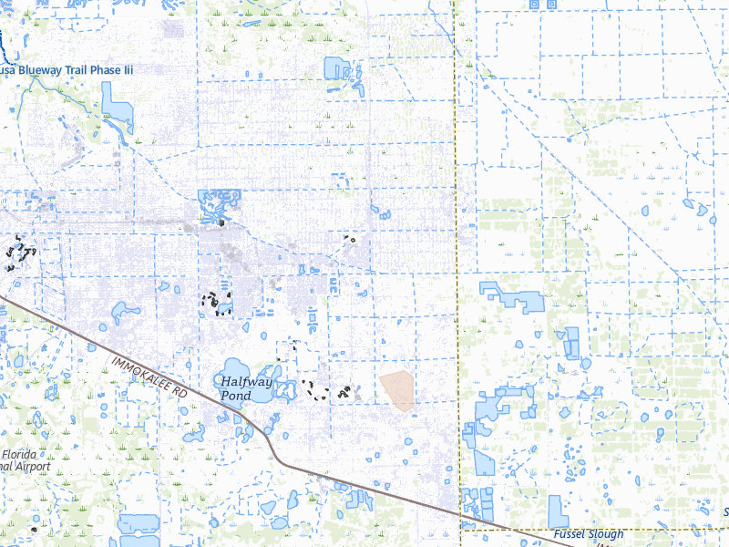 Radar-estimated hail-size map of the storm over Lehigh Acres, FL on Aug 29, 2026