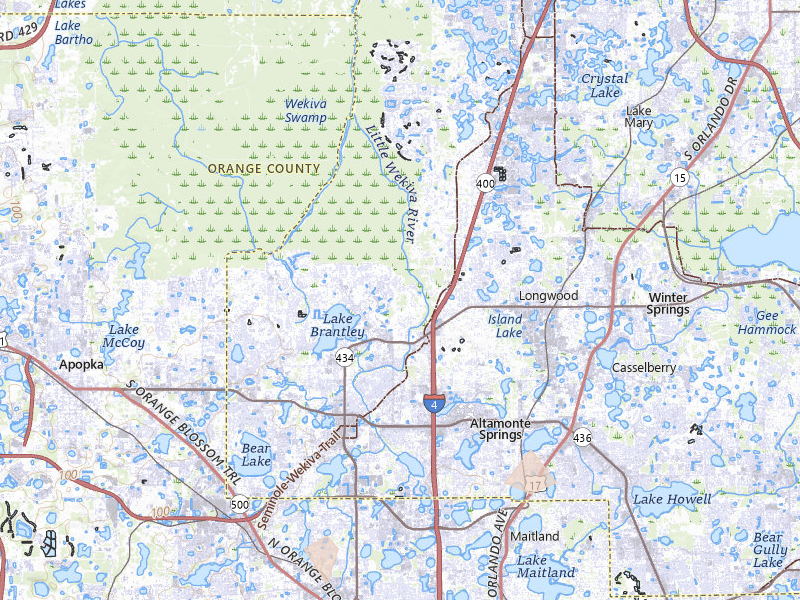 Radar-estimated hail-size map of the storm over Longwood, FL on May 2, 2026