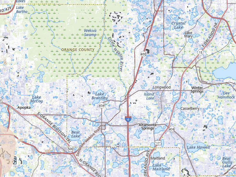 Radar-estimated hail-size map of the storm over Longwood, FL on Jun 30, 2026