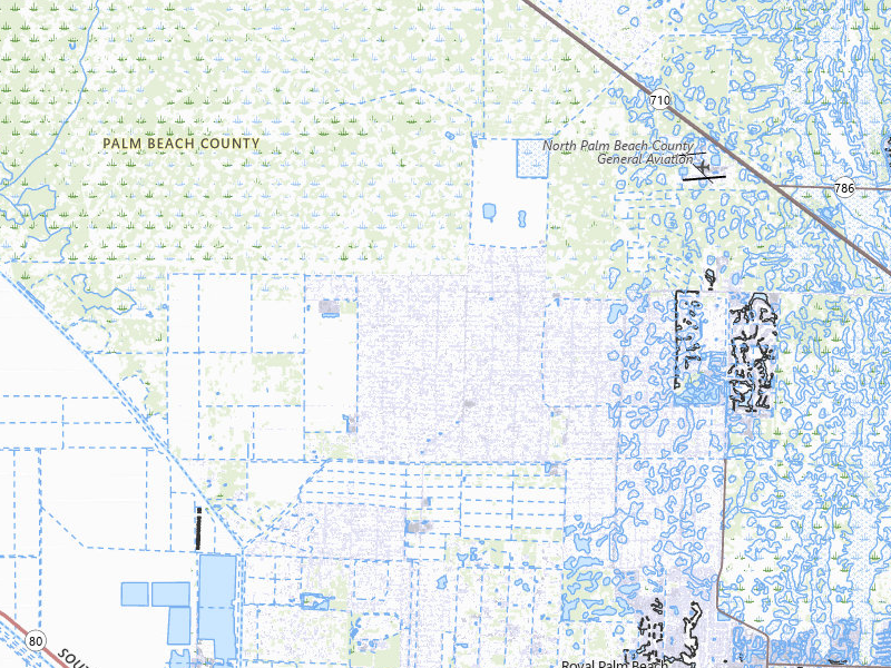 NEXRAD radar-signature map of the hail storm over Loxahatchee, FL on Jul 6, 2026