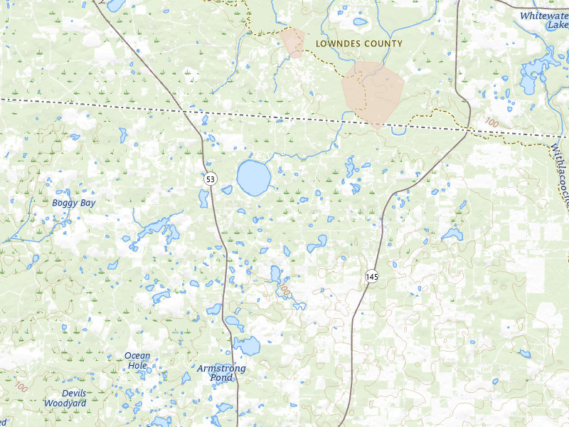 Radar-estimated hail-size map of the storm over Madison, FL on Aug 12, 2026
