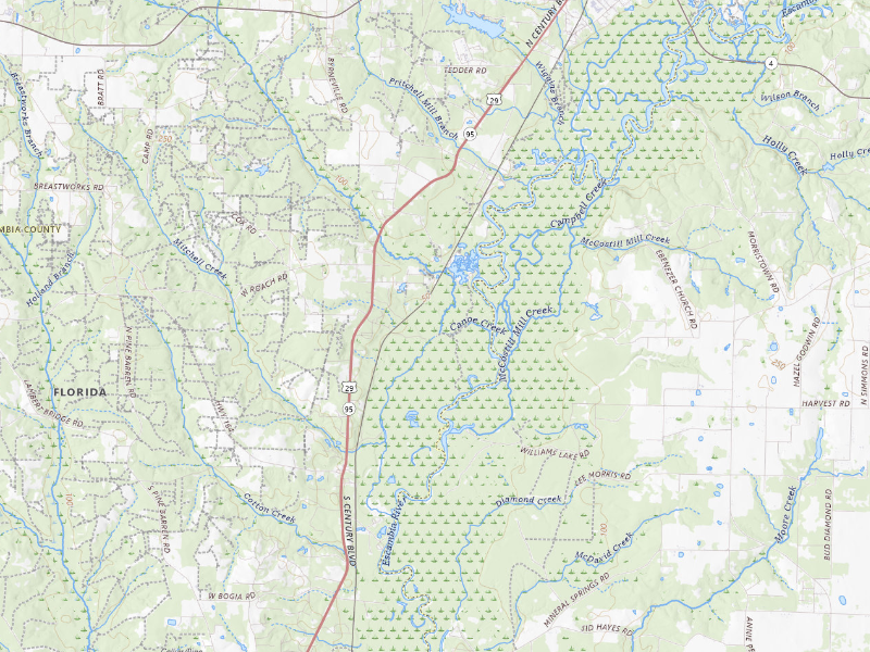 NEXRAD radar-signature map of the hail storm over Mc David, FL on Aug 24, 2026
