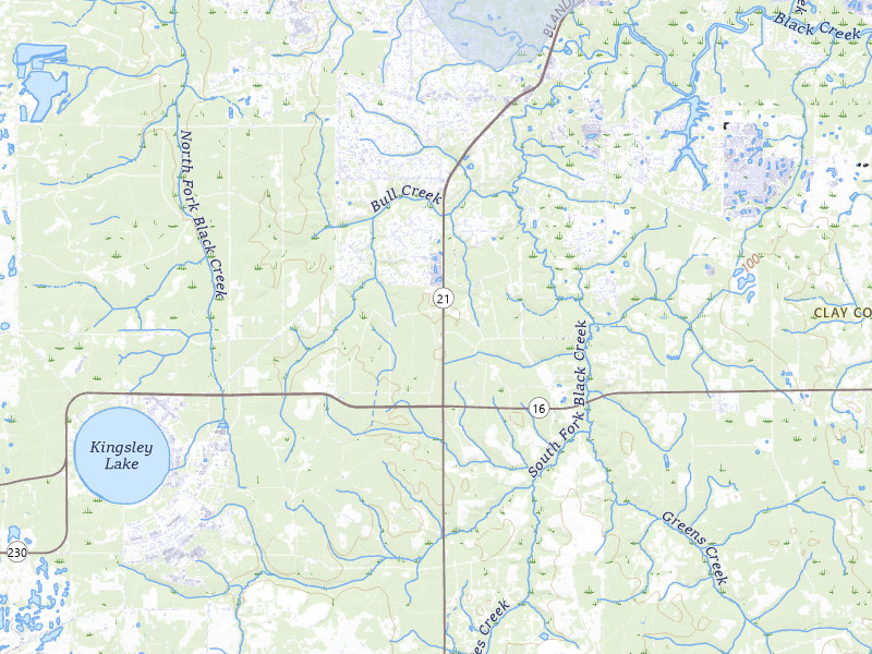 NEXRAD radar-signature map of the hail storm over Middleburg, FL on Jul 7, 2026
