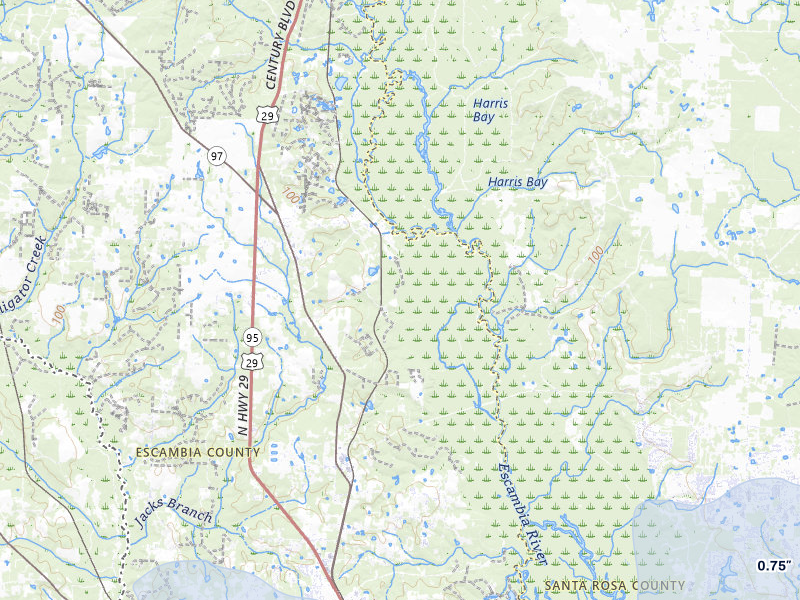 NEXRAD radar-signature map of the hail storm over Molino, FL on Jun 30, 2026