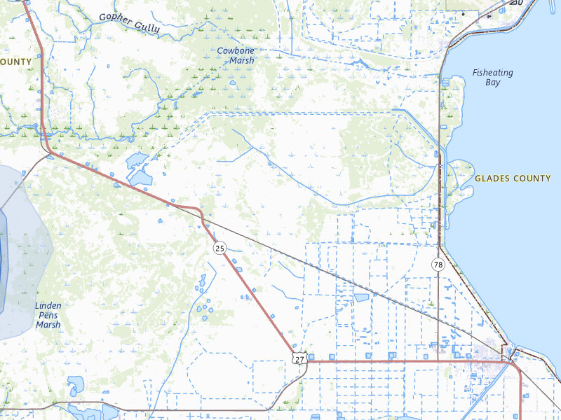 NEXRAD radar-signature map of the hail storm over Moore Haven, FL on Apr 6, 2026
