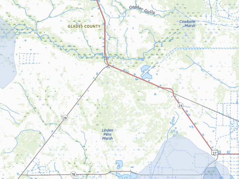 NEXRAD radar-signature map of the hail storm over Moore Haven, FL on Aug 26, 2026