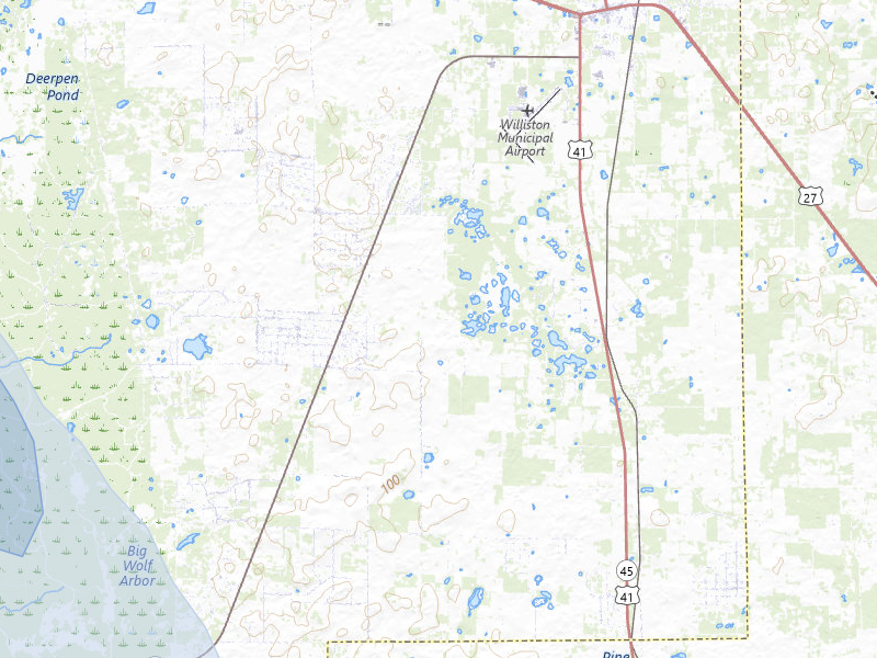 NEXRAD radar-signature map of the hail storm over Morriston, FL on Jun 28, 2026