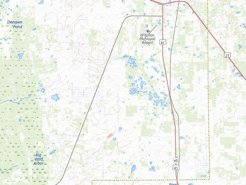 Radar-estimated hail-size map of the storm over Morriston, FL on Jul 30, 2026
