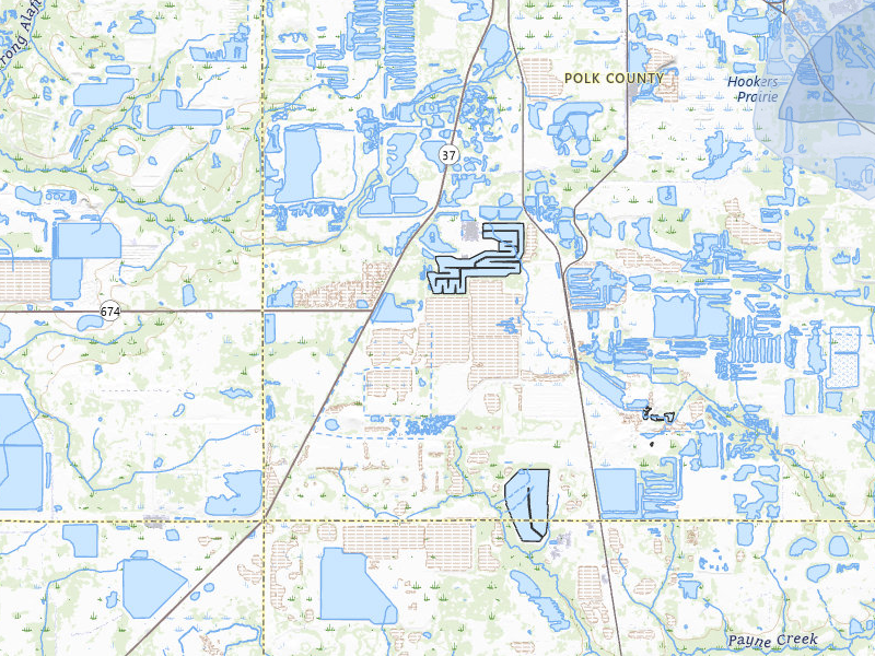 NEXRAD radar-signature map of the hail storm over Mulberry, FL on Aug 11, 2026