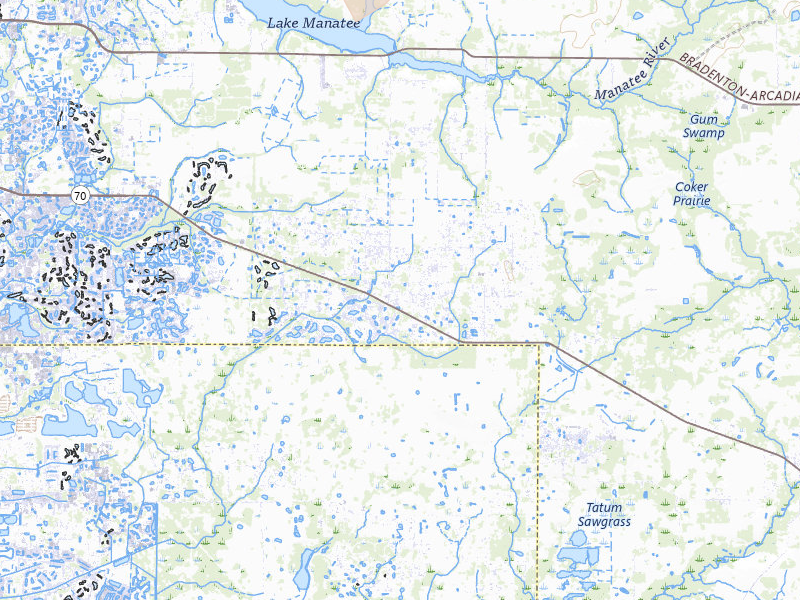 Radar-estimated hail-size map of the storm over Myakka City, FL on Apr 25, 2026