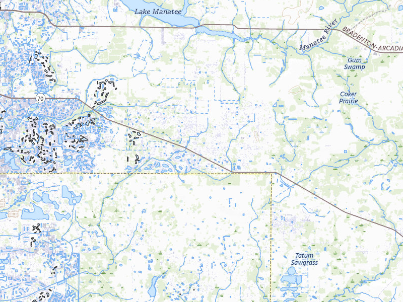 Radar-estimated hail-size map of the storm over Myakka City, FL
