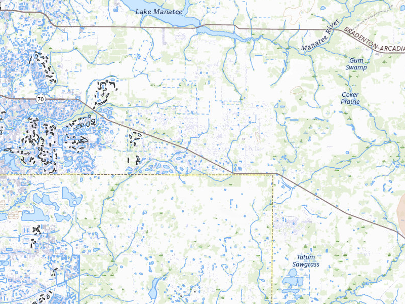 Radar-estimated hail-size map of the storm over Myakka City, FL on Jun 26, 2026