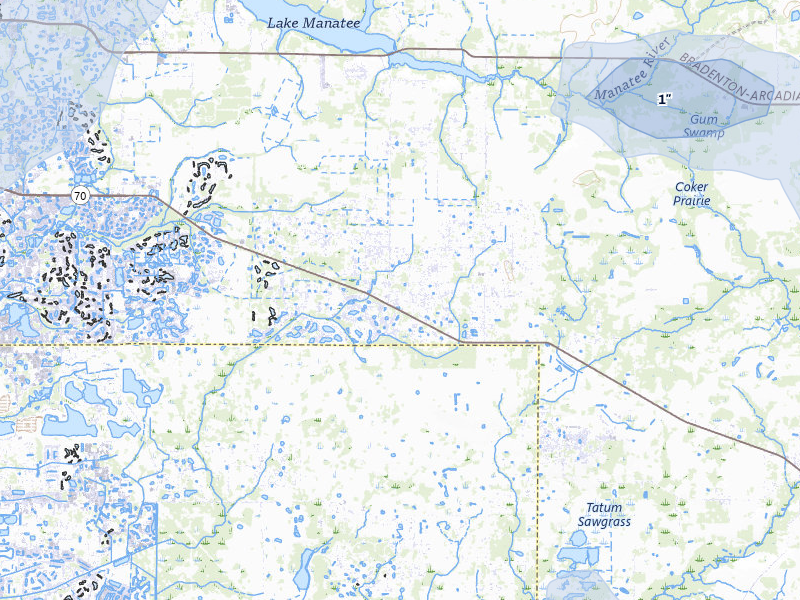 NEXRAD radar-signature map of the hail storm over Myakka City, FL on Jun 30, 2026