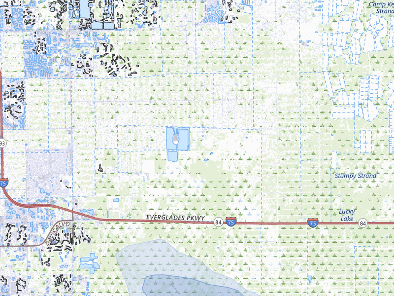 NEXRAD radar-signature map of the hail storm over Naples, FL on Aug 25, 2026