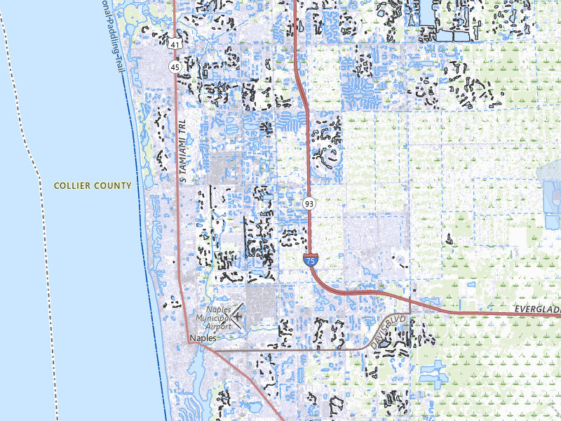 NEXRAD radar-signature map of the hail storm over Naples, FL on Aug 28, 2026