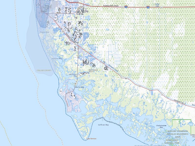 NEXRAD radar-signature map of the hail storm over Naples, FL on Aug 29, 2026