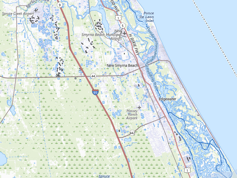 NEXRAD radar-signature map of the hail storm over New Smyrna Beach, FL on Jul 31, 2026