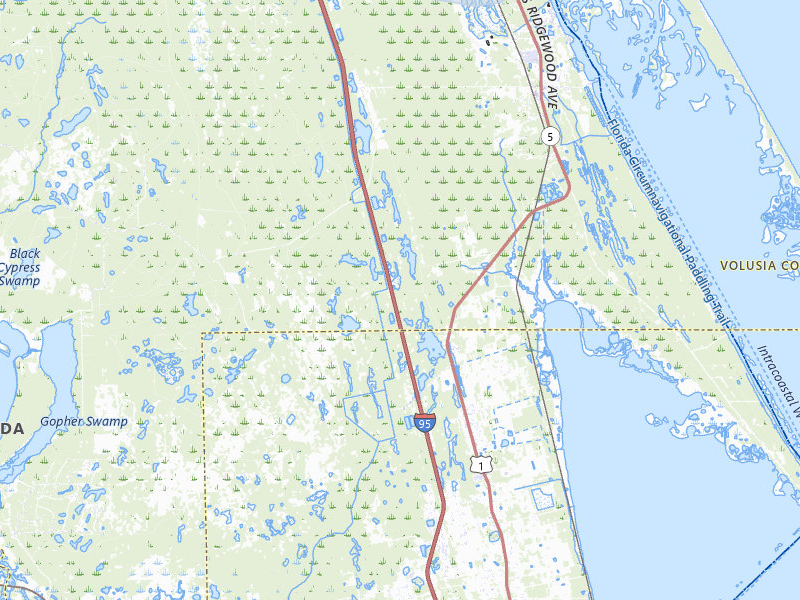 NEXRAD radar-signature map of the hail storm over Oak Hill, FL on Jul 12, 2026