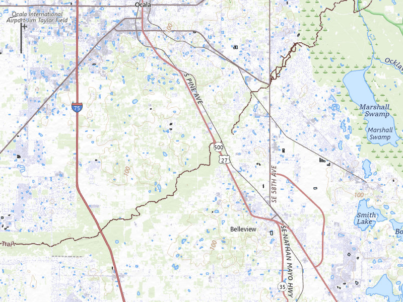 NEXRAD radar-signature map of the hail storm over Ocala, FL on May 16, 2026