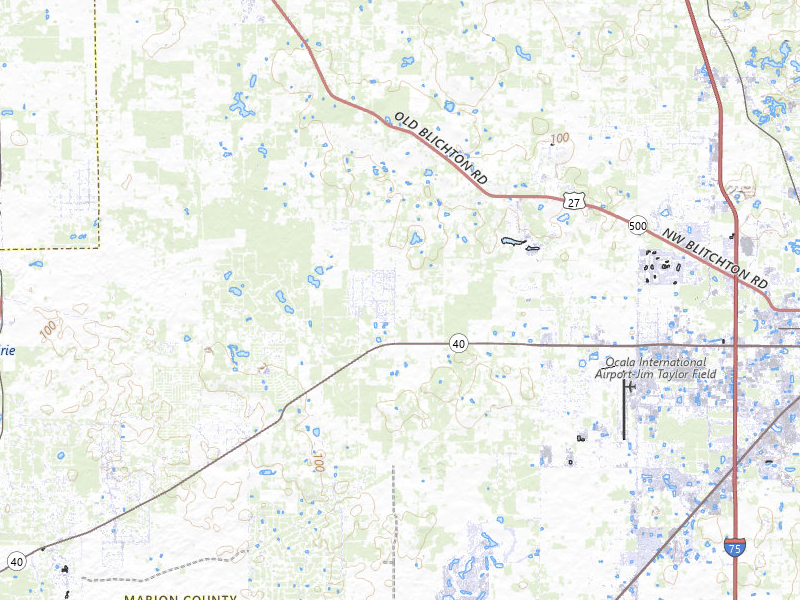 Radar-estimated hail-size map of the storm over Ocala, FL on Jun 29, 2026