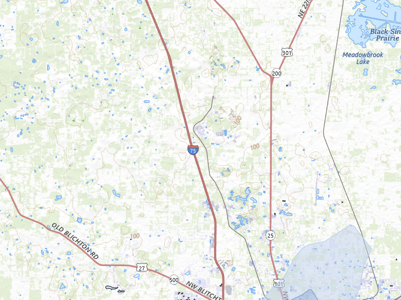 NEXRAD radar-signature map of the hail storm over Ocala, FL on Jul 25, 2026
