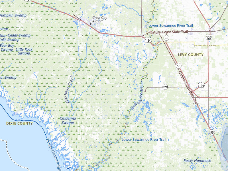 NEXRAD radar-signature map of the hail storm over Old Town, FL on Jul 10, 2026