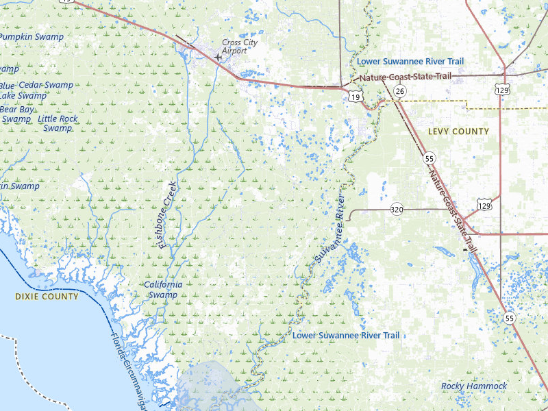 NEXRAD radar-signature map of the hail storm over Old Town, FL on Jul 31, 2026