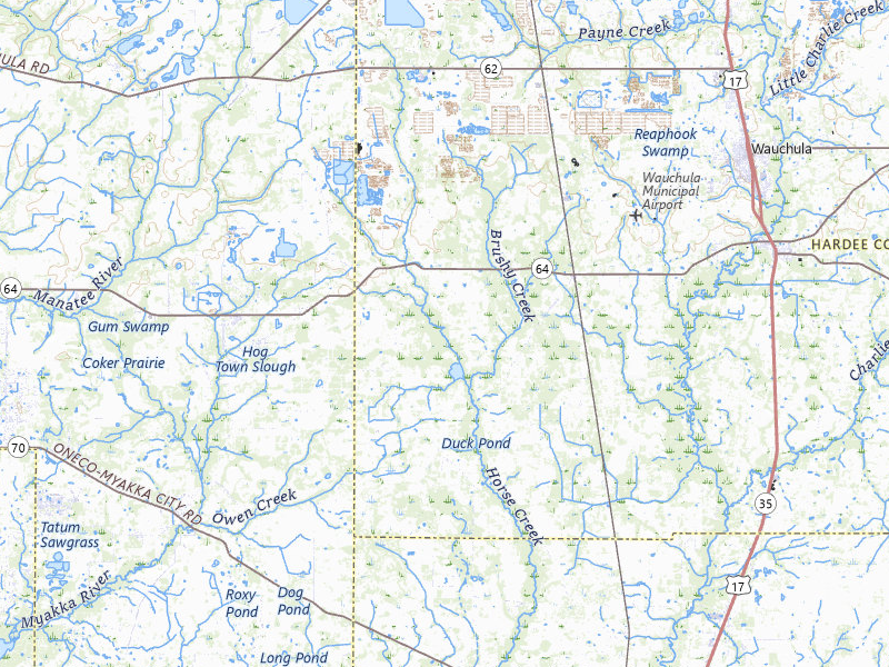 Radar-estimated hail-size map of the storm over Ona, FL on Mar 25, 2026