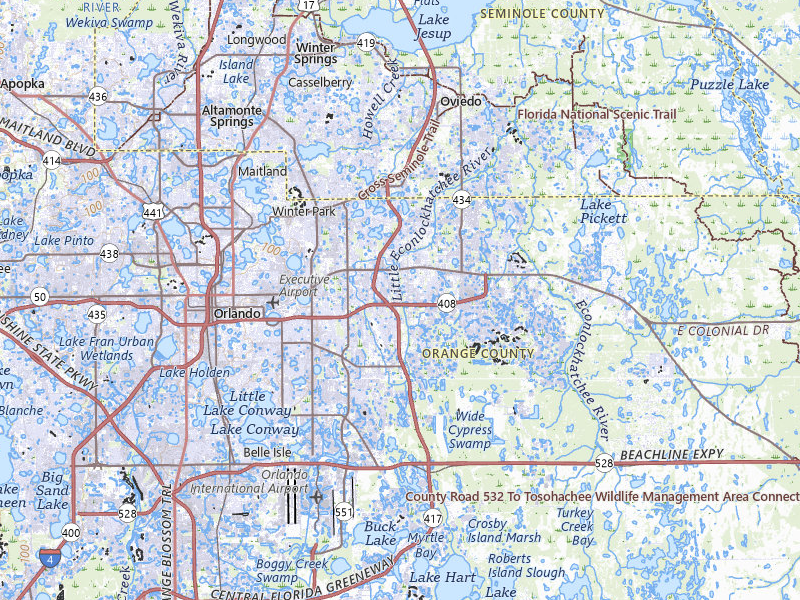 NEXRAD radar-signature map of the hail storm over Orlando, FL on Aug 12, 2026