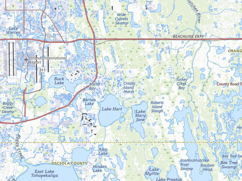 NEXRAD radar-signature map of the hail storm over Orlando, FL on Aug 26, 2026