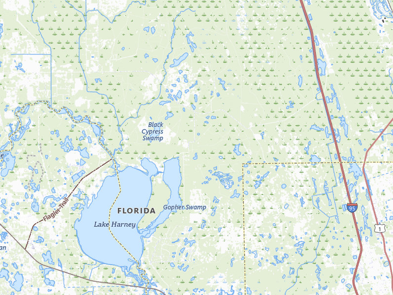 Radar-estimated hail-size map of the storm over Osteen, FL on Jun 18, 2026