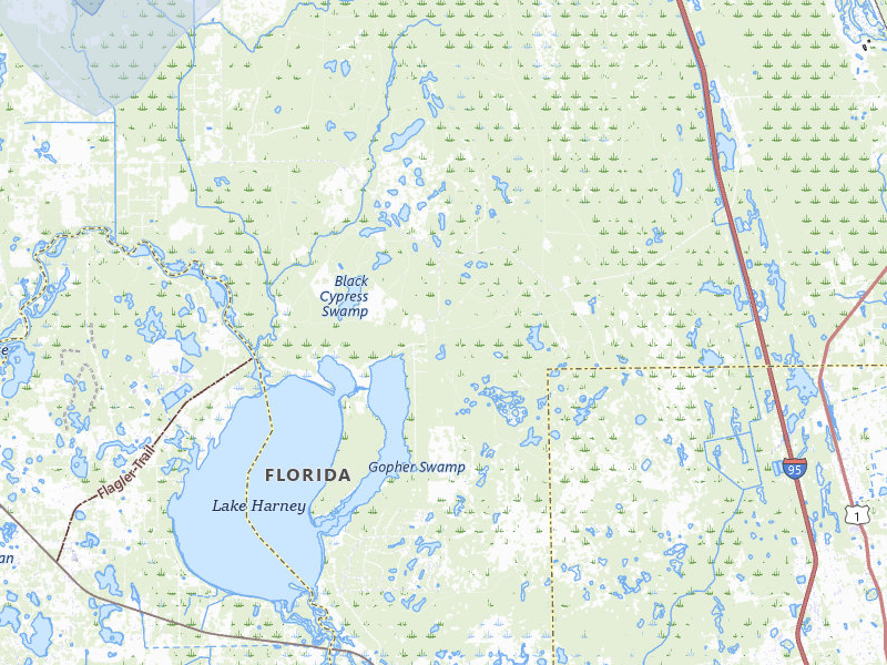 NEXRAD radar-signature map of the hail storm over Osteen, FL on Aug 11, 2026