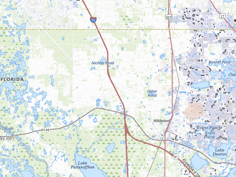 Radar-estimated hail-size map of the storm over Oxford, FL on Jun 30, 2026