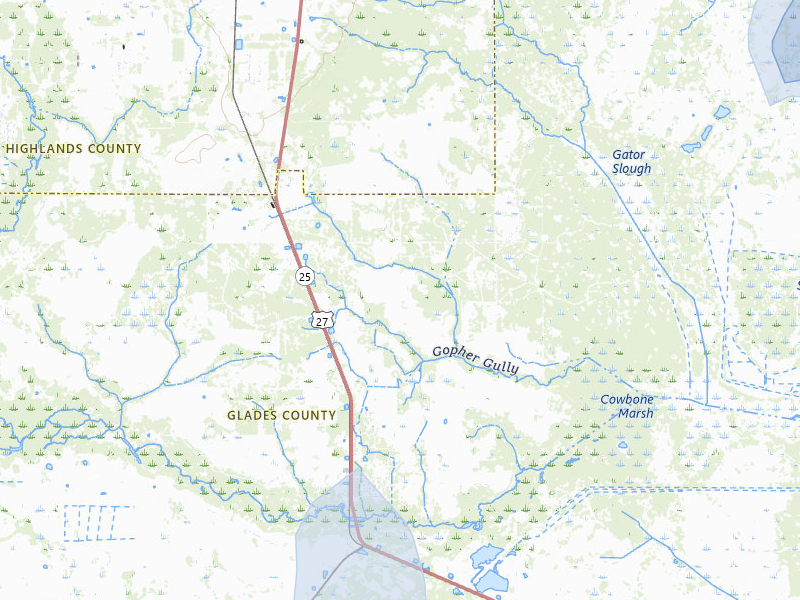 NEXRAD radar-signature map of the hail storm over Palmdale, FL on Jul 5, 2026
