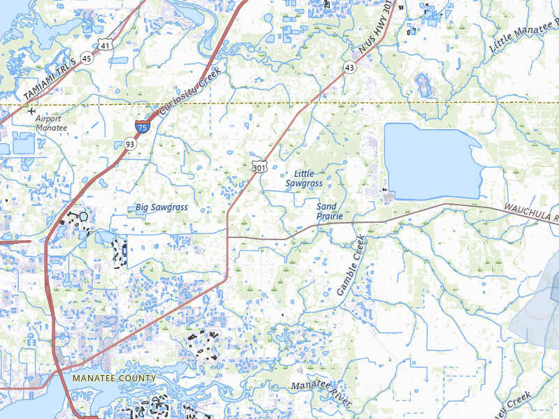 NEXRAD radar-signature map of the hail over Parrish, FL