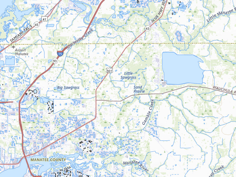 Radar-estimated hail-size map of the storm over Parrish, FL on May 20, 2026